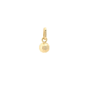 Pingente Bola 5mm Diamantada Ouro 18k