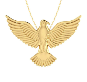 Pingente Espírito Santo 24mm x 36.mm Ouro 18k
