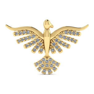 Pingente Espírito Santo Cravejado Ouro 18k