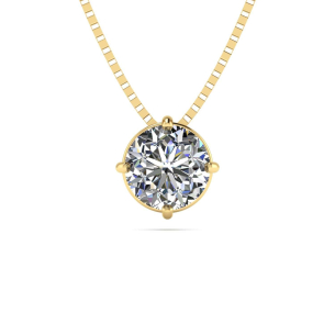 Gargantilha Ponto de Luz 5.5mm Zircônia Ouro 18k