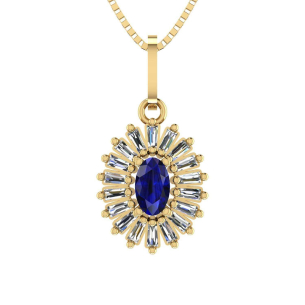 Pingente Formatura Pizza Oval Ouro 18k