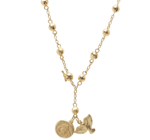 Pulseira Desatadora de Nós 5mm Malha Portuguesa 20cm Ouro 18k