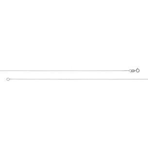 Corrente Veneziana Branca Ouro 18k