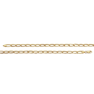 Pulseira Malha 0x0 Achatada Ouro 18k