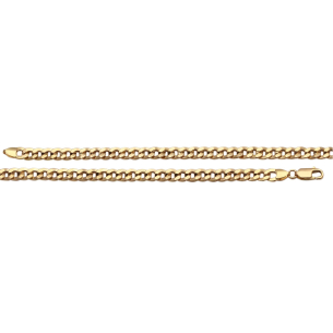 Pulseira Groumet Achatada Ouro 18k