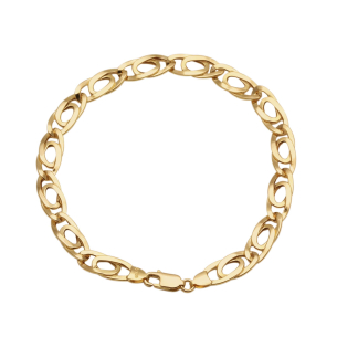 Pulseira Pernice Achatada 20.5cm Ouro 18k