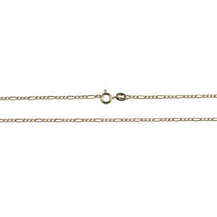 Corrente 3x1 Masculina Fina 60cm Ouro 18k
