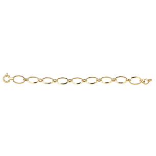 Pulseira Elo Oval Ouro 18k