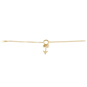 Pulseira Portuguesa Espírito Santo com Arvore da Vida Ouro 18k