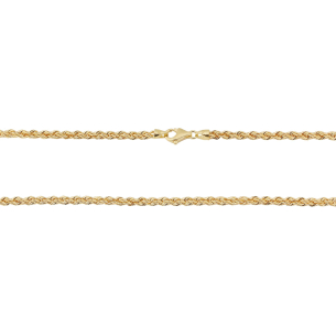 Corrente Corda Laser Ouro 18k