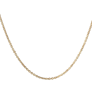Corrente Malha Cartier Cadeado Fina 60cm Ouro 18k
