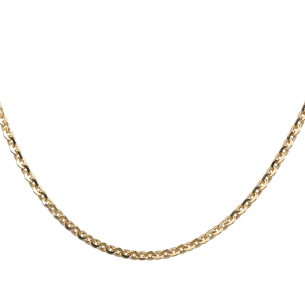 Corrente Malha Bailarina Grossa 45cm Ouro 18k