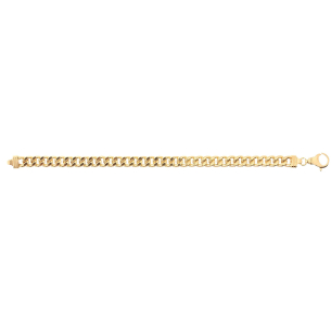 Pulseira Malha Groumet Grossa Ouro 18k