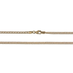 Corrente Groumet Fina Masculina Ouro 18k