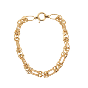 Pulseira Estilizada com Mix Elos Ouro 18k
