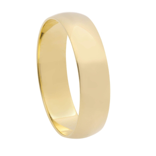 Aliança Redonda e Lisa 4.7mm Ouro 18k