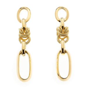 Brinco Argolas Mistas e Trabalhadas Ouro 18k