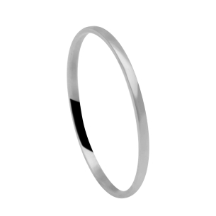 Aliança Lisa Fina 1.1mm Ouro Branco 18k