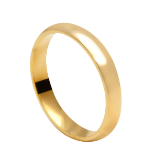 Aliança Comfort Lisa 3.4mm Ouro 18k