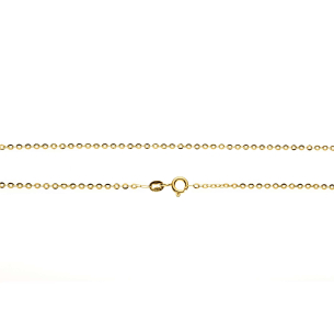 Corrente Malha Bailarina Fininha PP 40cm Ouro 18k