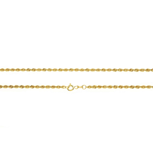 Corrente Cordão Baiano 40cm Ouro 18k