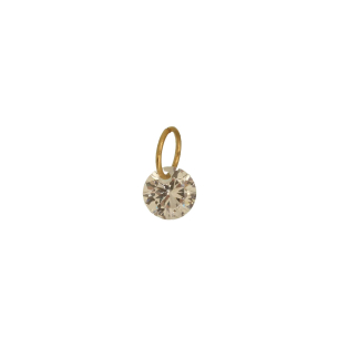 Pingente Ponto de Luz 4mm Ouro 18k