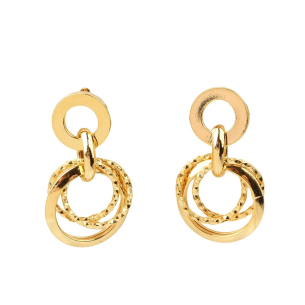 Brinco Elos Redondo Pequeno Ouro 18k