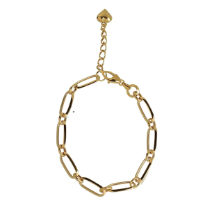 Pulseira Elos Ovais Básica Ouro 18k