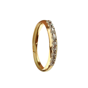 Anel Aparador Diamantado Falsa Pedra Ouro 18k