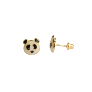 Brinco Baby Panda Ouro 18k