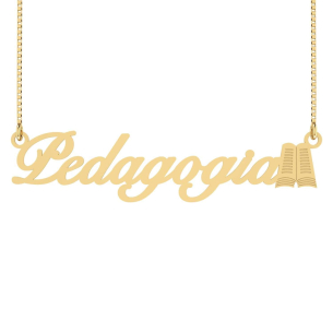 Gargantilha Pedagogia Símbolo Ouro 18k