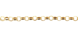 Corrente Malha Portuguesa 40cm Ouro 18k