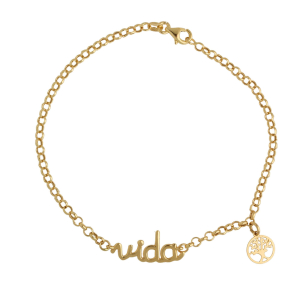 Pulseira Portuguesa Vida Ouro 18k