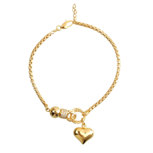 Pulseira Milano com Mix de Pingentes Ouro 18k