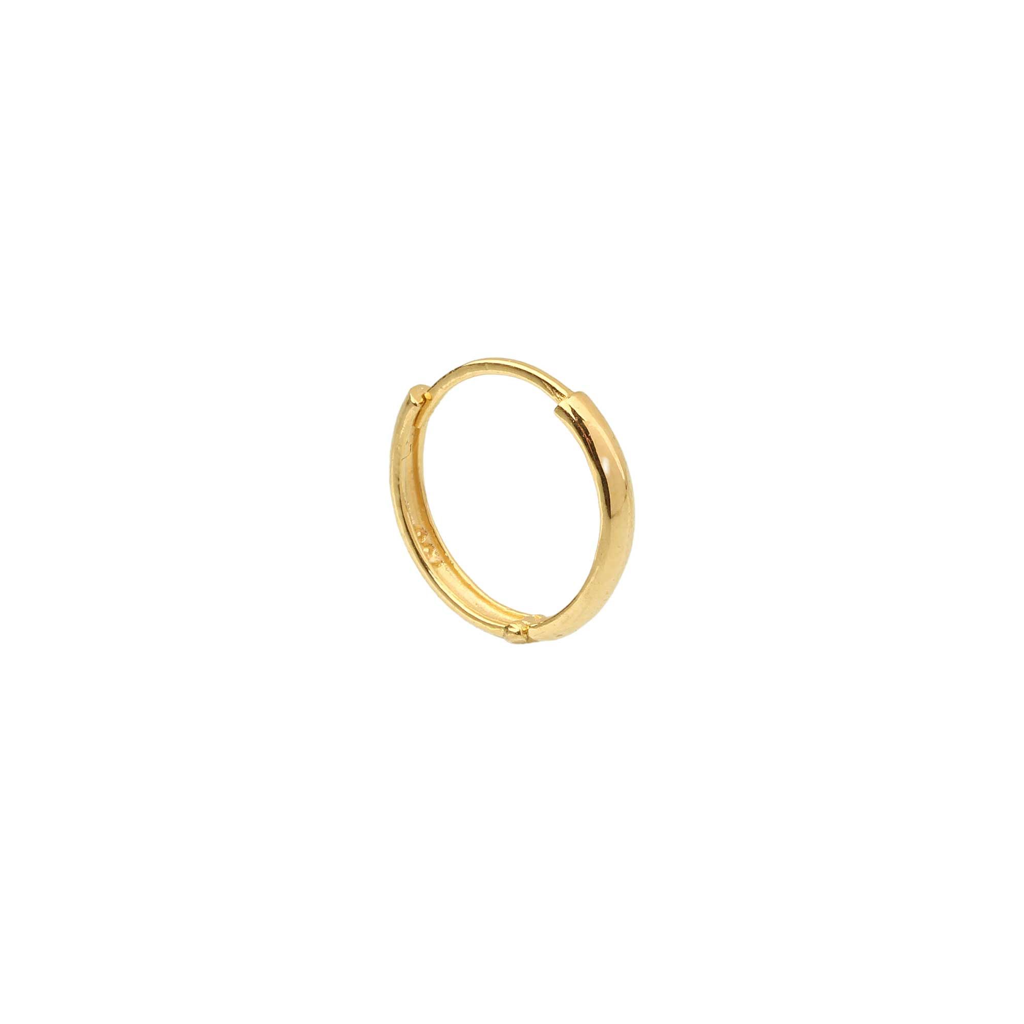Brinco de Ouro Masculino Argola G Lisa